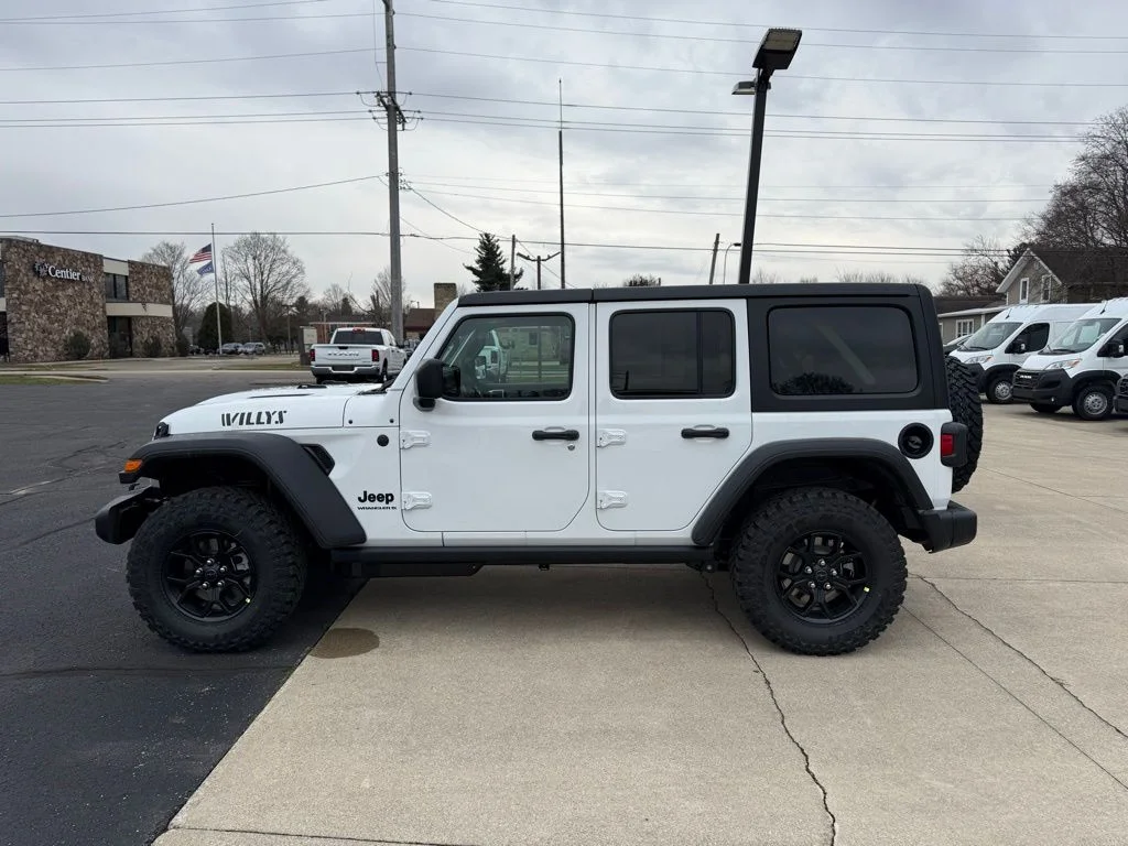 New 2026 Bright White Clear-Coat Exterior Paint Jeep Willys image 4