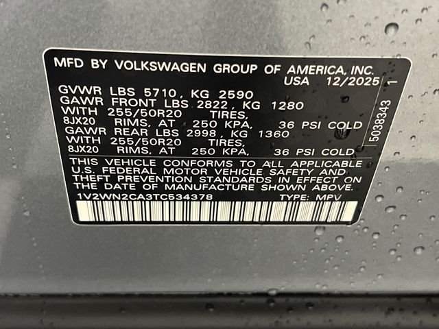 New 2026 Silver Volkswagen 2.0T SE w/Technology image 22
