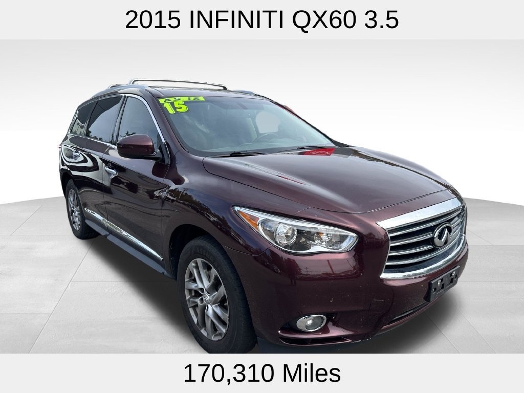 Used 2015 INFINITI QX60 Base with VIN 5N1AL0MM4FC560292 for sale in Somersworth, NH