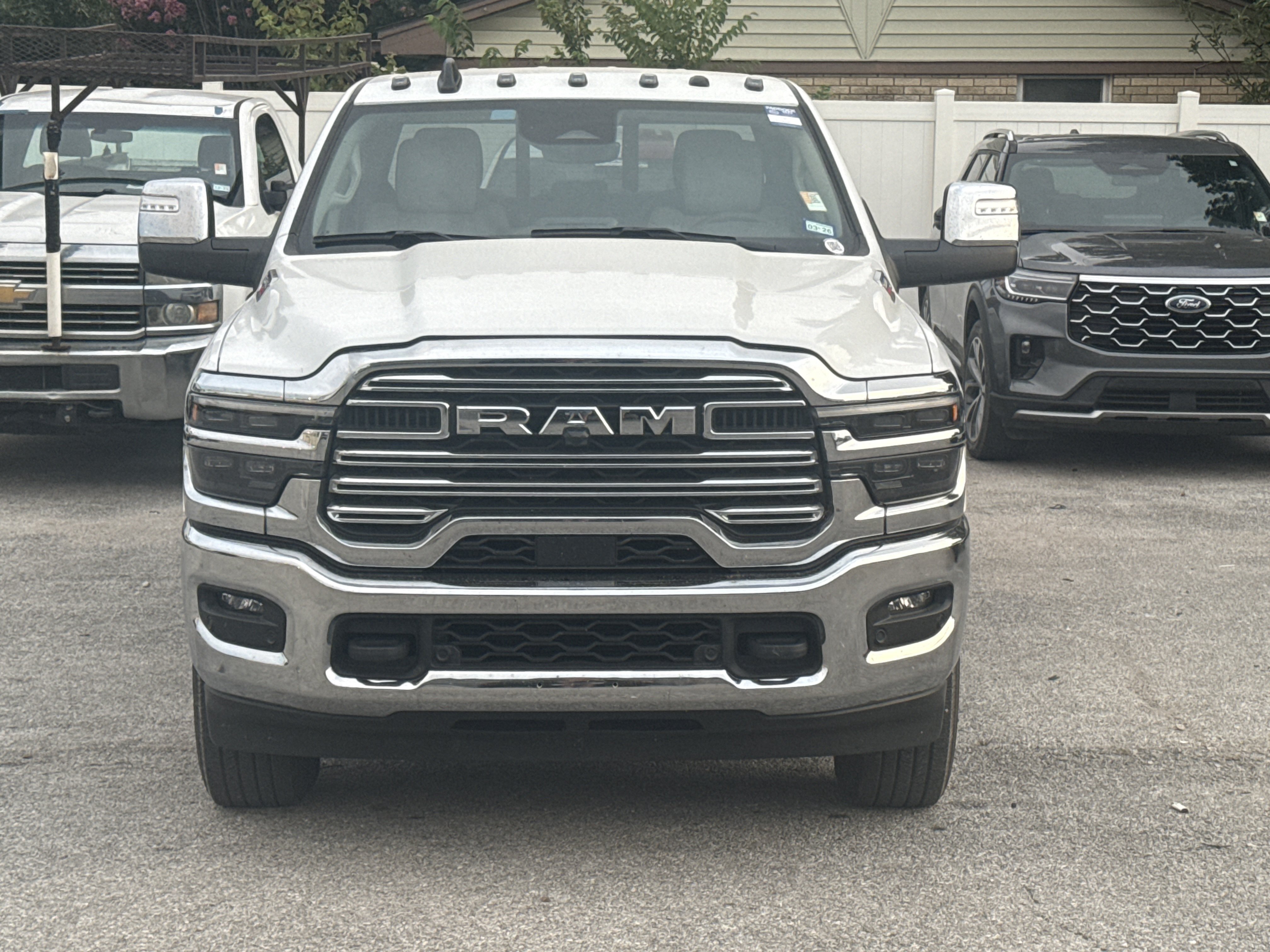 Used 2025 Bright White Clearcoat Ram Laramie image 2