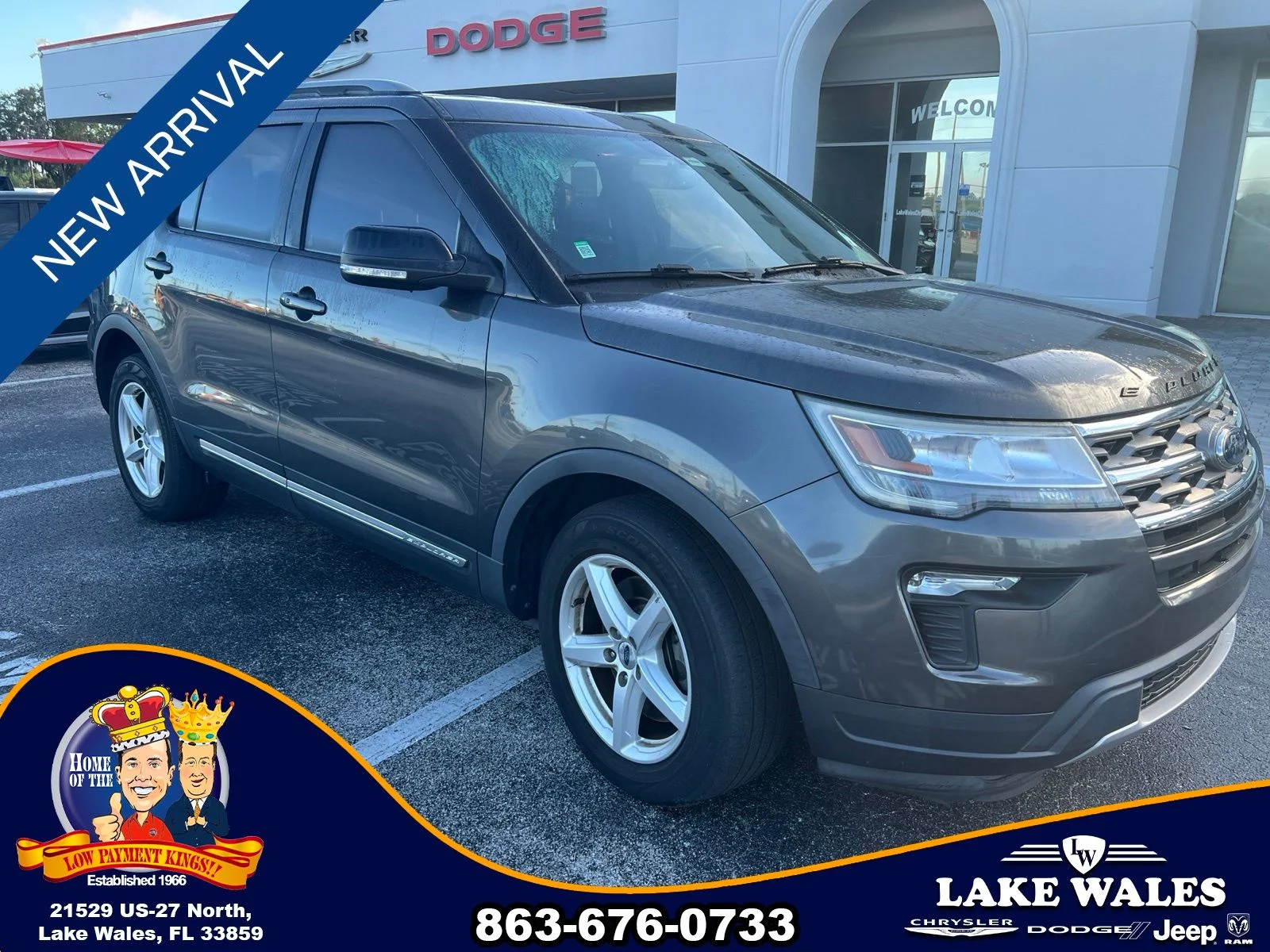 Used 2018 Ford Explorer XLT with VIN 1FM5K7D84JGB52067 for sale in Lake Wales, FL