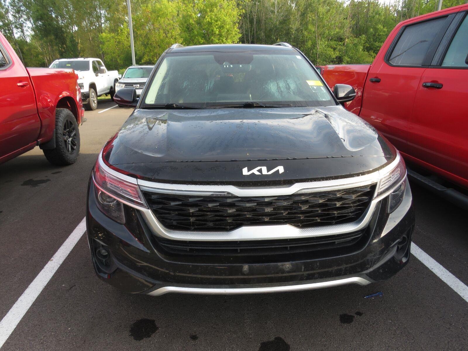 Used 2022 Cherry Black Kia S image 4