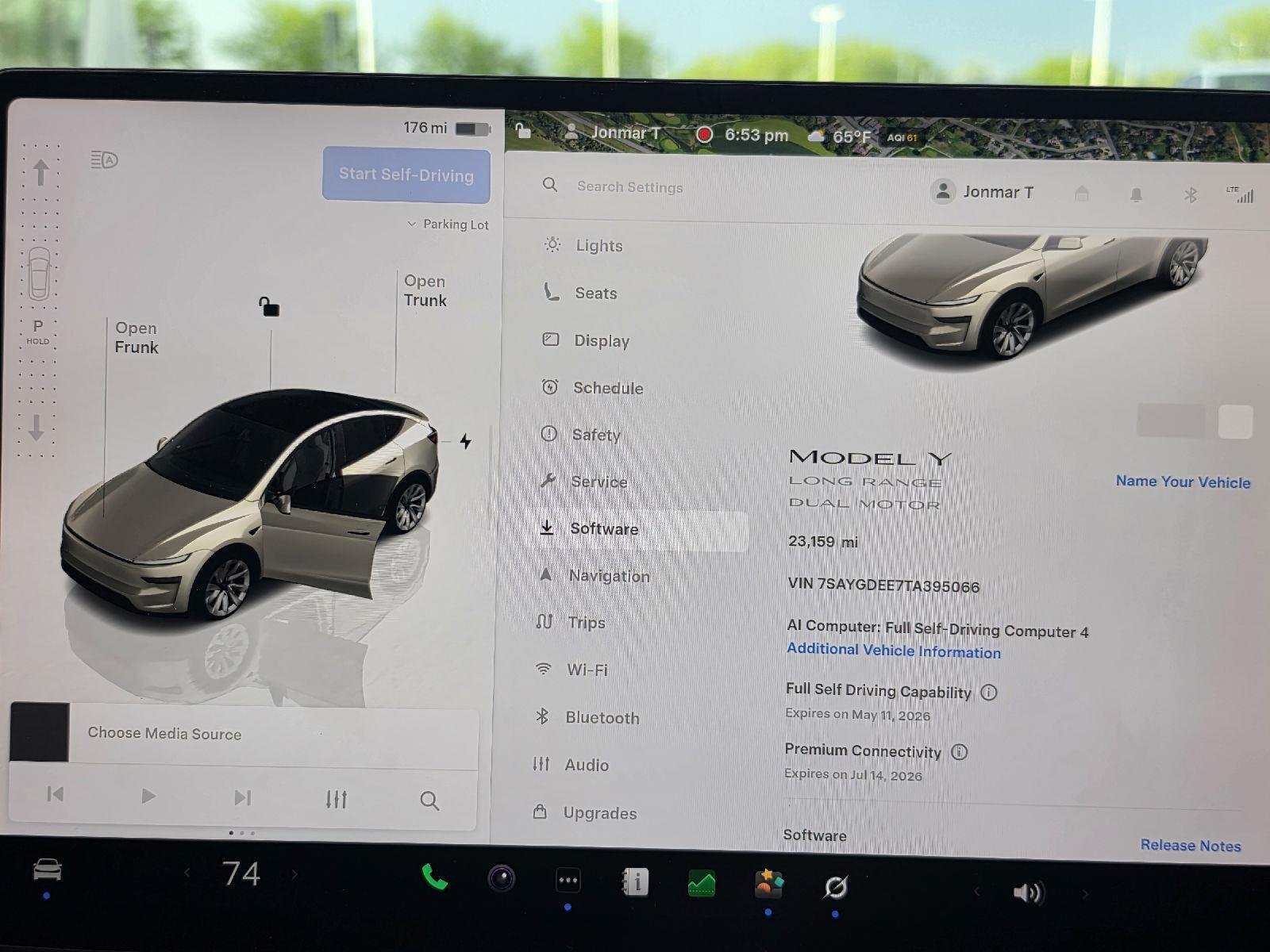 Used 2026 Tesla Model Y Premium with VIN 7SAYGDEE7TA395066 for sale in La Vista, NE