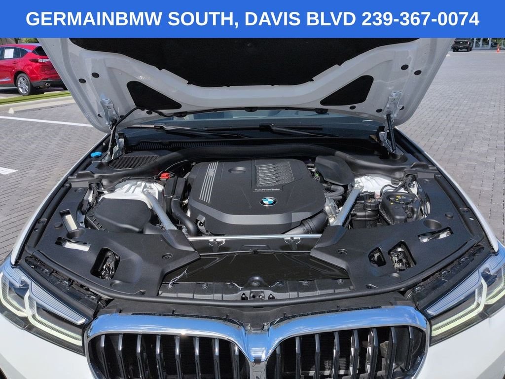 Certified Used 2023 White Metallic BMW 540i xDrive image 14