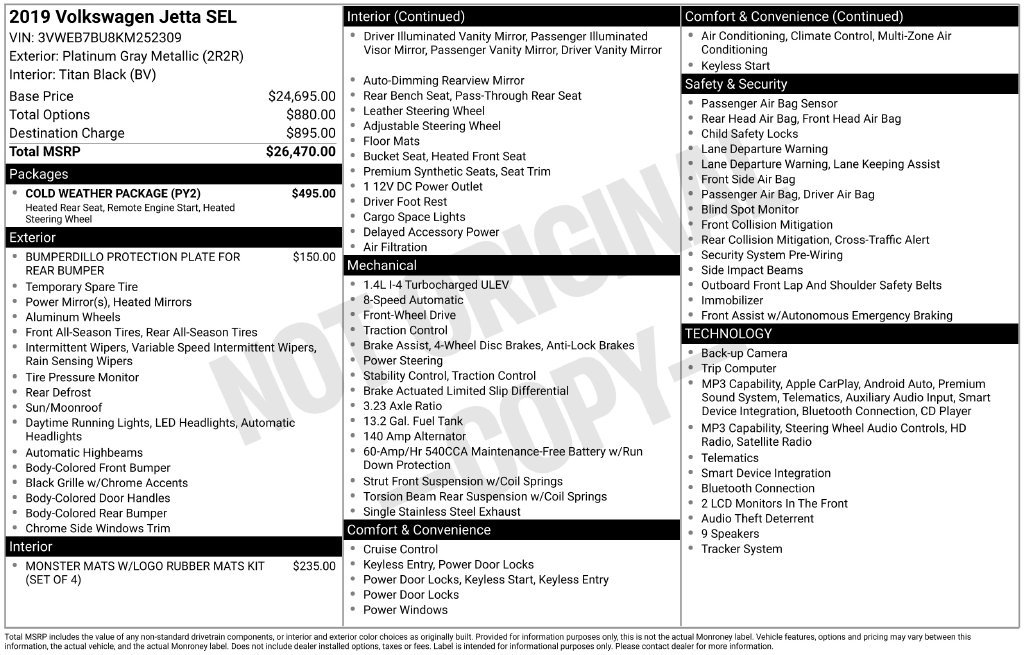 Used 2019 Gray Volkswagen SEL image 6
