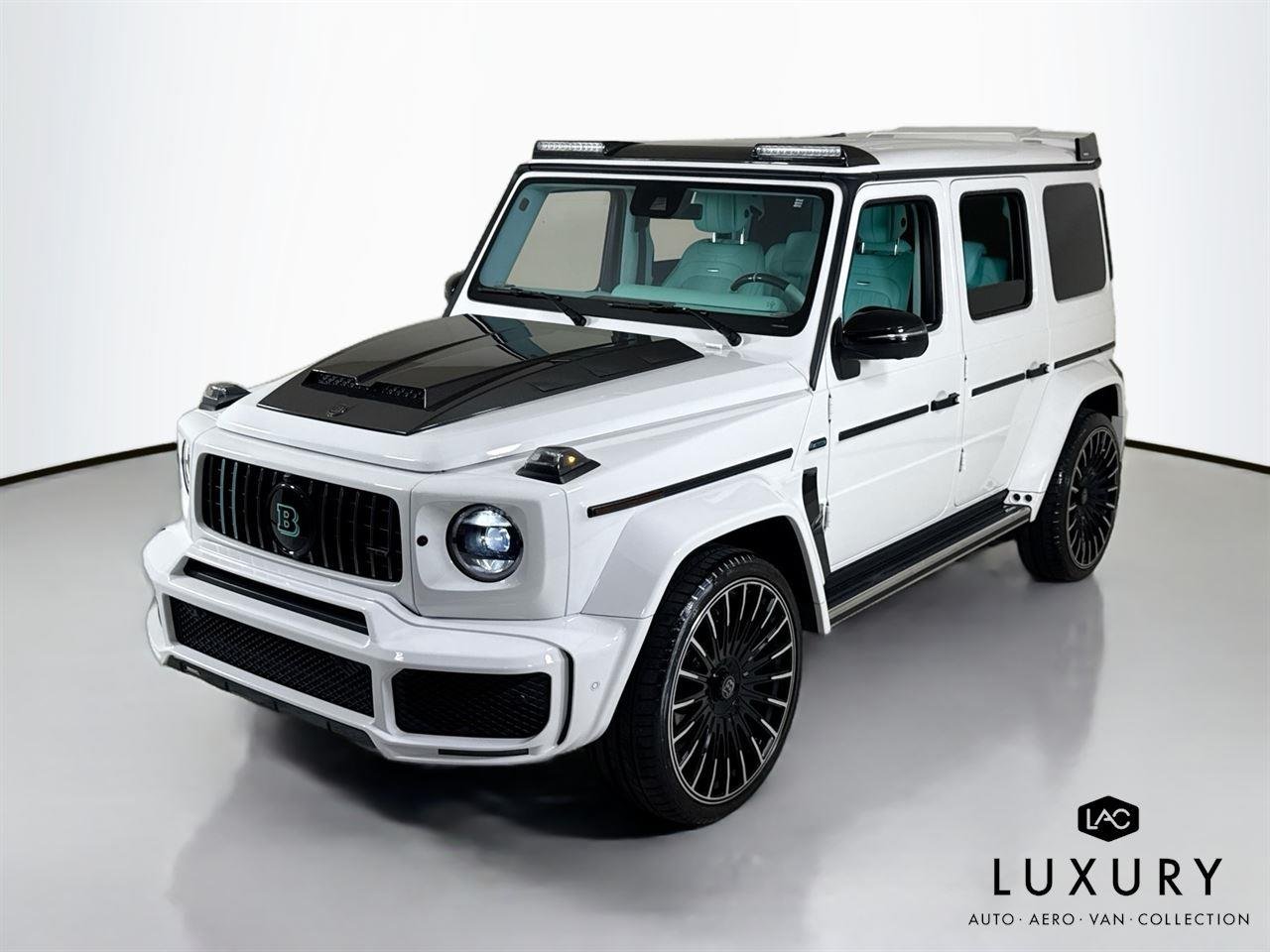 Used 2024 Polar White Mercedes-Benz AMG® G 63  Brabus Custom Widebody / Custom Tiffany Interior image 4