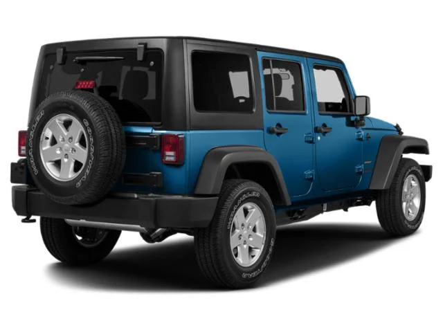 Used 2015 Hydro Blue Pearl Coat Jeep Unlimited Sport image 2