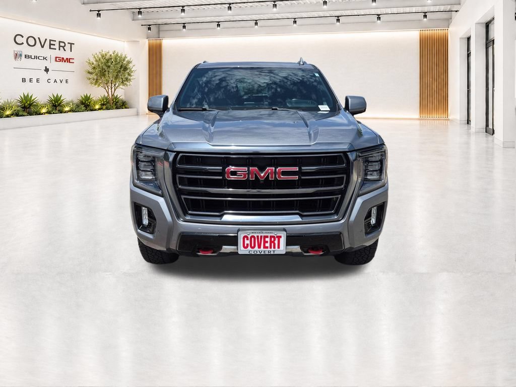 Used 2022 Satin Steel Metallic GMC AT4 image 3