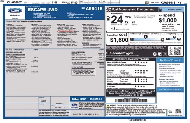 Used 2019 White Ford SEL image 11