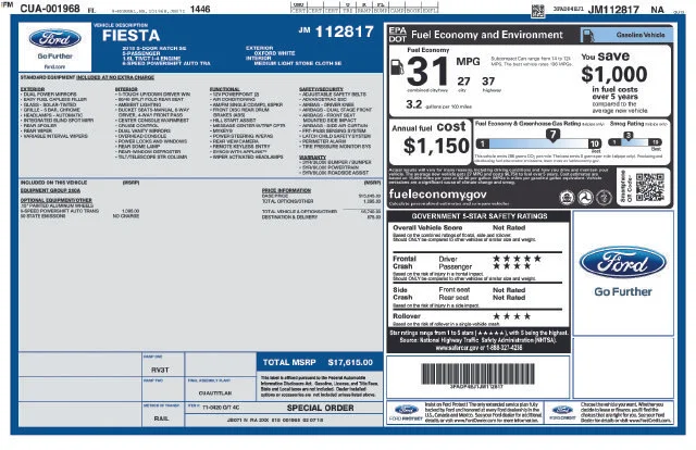 Used 2018 White Ford SE image 7