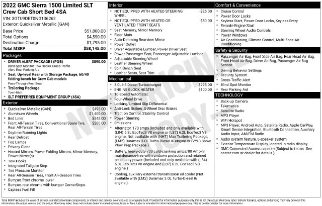 Used 2022 Quicksilver Metallic GMC SLT image 46