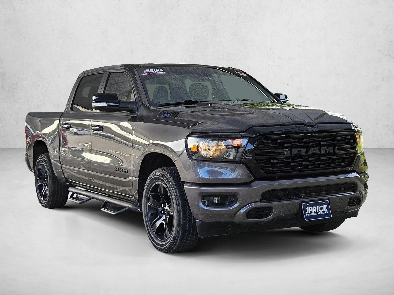 Used 2022 Granite Crystal Metallic Clearcoat RAM Big Horn image 3