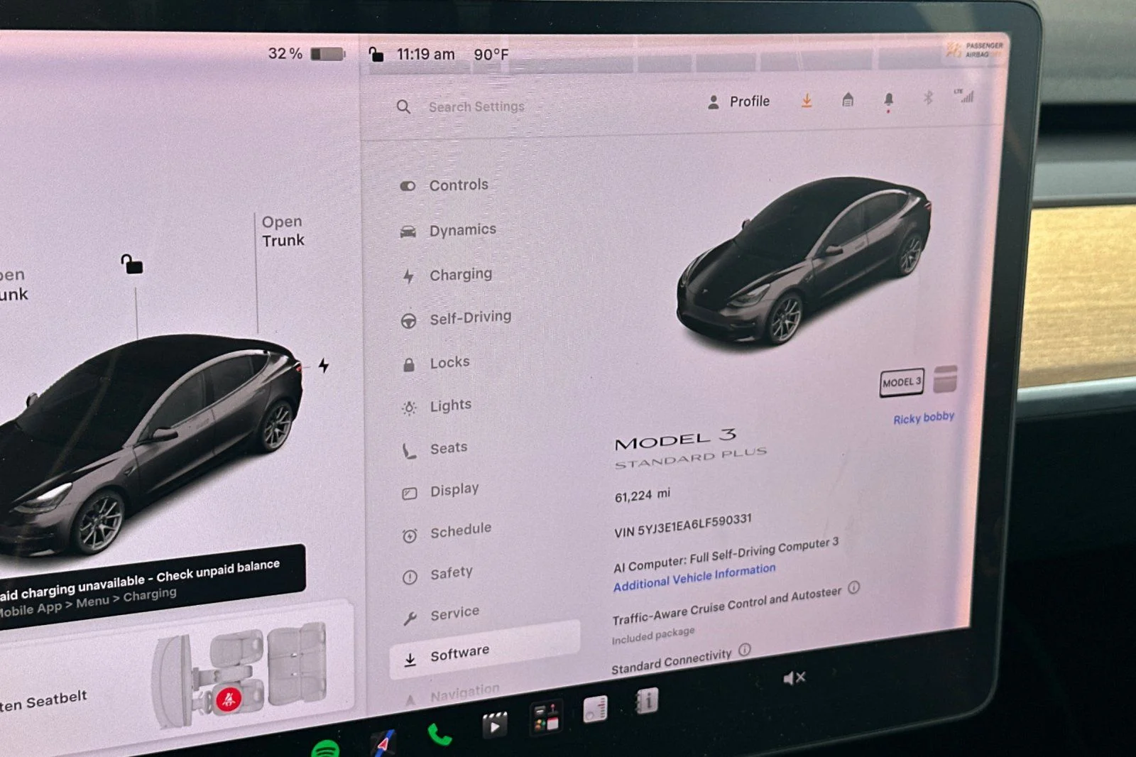 Used 2020 Gray Tesla Standard image 32