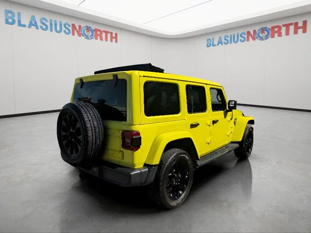 Used 2023 Yellow Jeep Sahara 4xe image 5