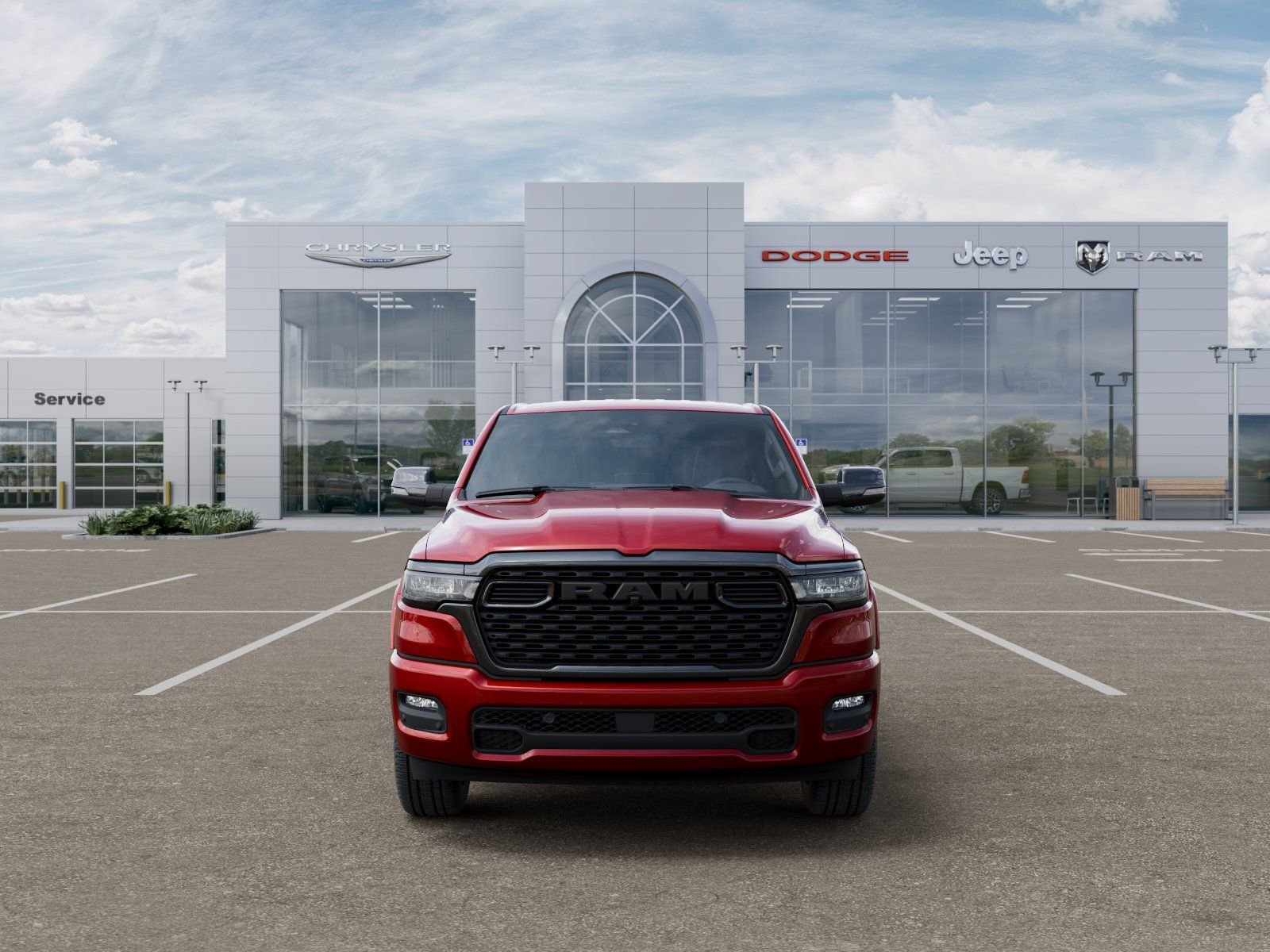 New 2026 Molten Red Pearl-Coat Exterior Paint RAM Big Horn/Lone Star image 6