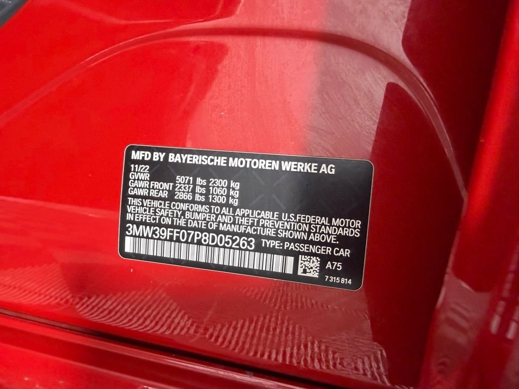 Used 2023 Melbourne Red Metallic BMW 330e iPerformance image 35