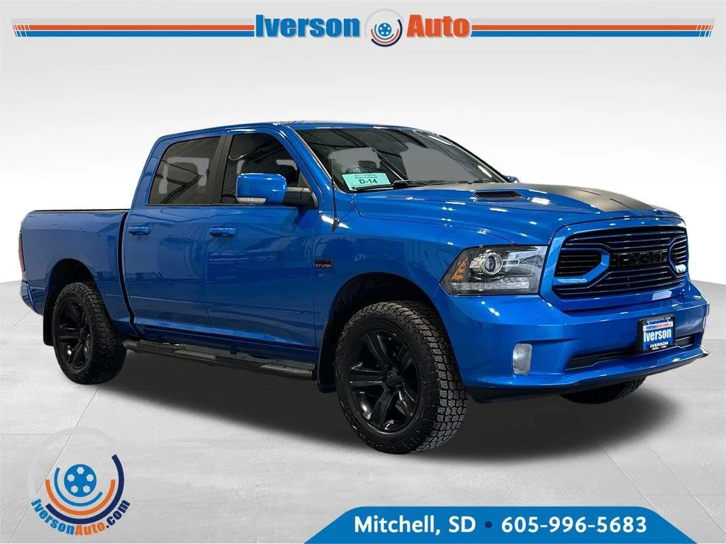 Used 2018 Hydro Blue Pearlcoat Ram Sport image 1