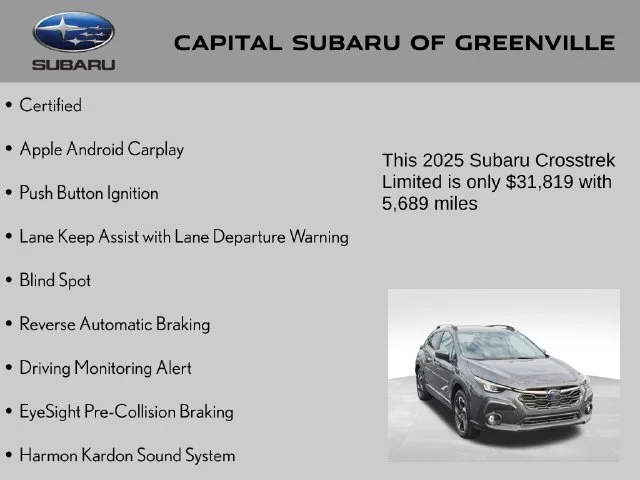 Used 2025 Gray Subaru Limited image 9