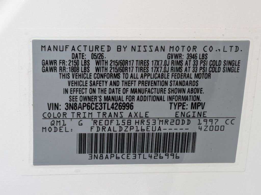 New 2026 Fresh Powder Nissan SV image 28