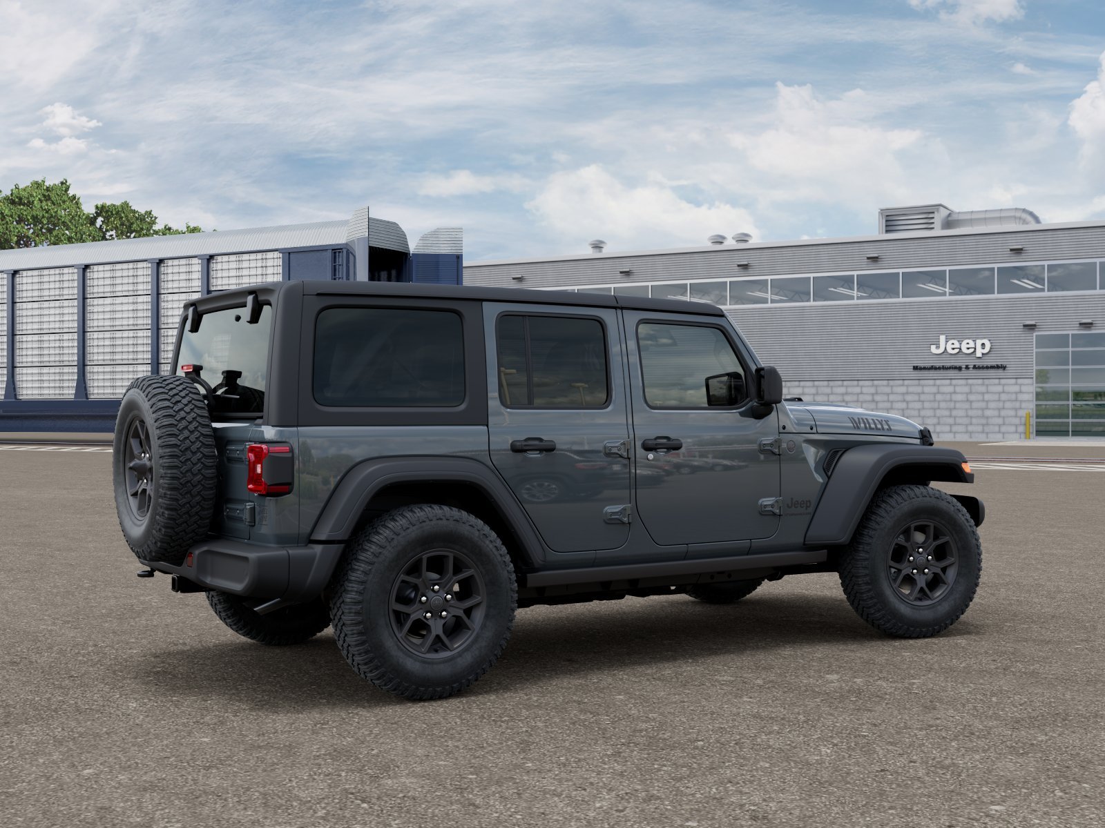 New 2026 Anvil Clear-Coat Exterior Paint Jeep WRANGLER 4-DOOR WILLYS image 30