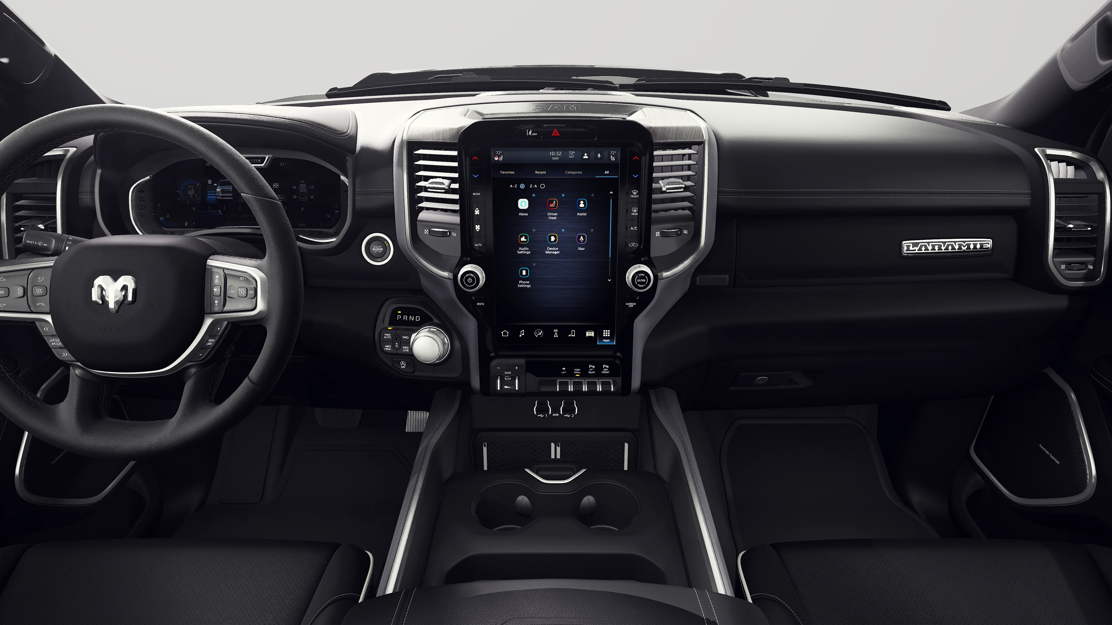 New 2027 Diamond Black Crystal Pearl-Coat Exterior Paint RAM Laramie Night Edition image 6