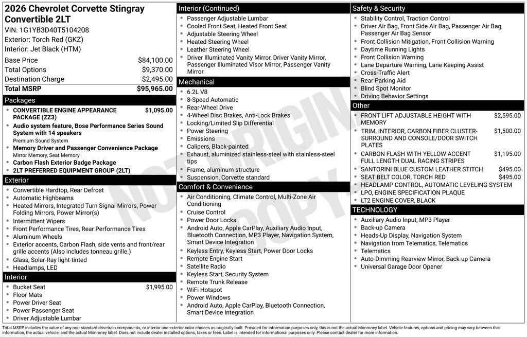 New 2026 Torch Red Chevrolet 2LT image 32