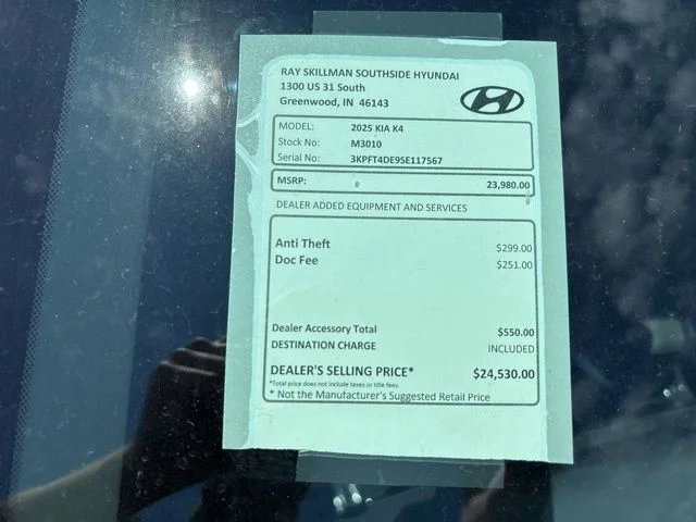 Used 2025 Steel Gray Kia LXS image 2