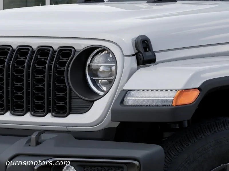 New 2026 Bright White Clear-Coat Exterior Paint Jeep Sport S Dark Sky image 10