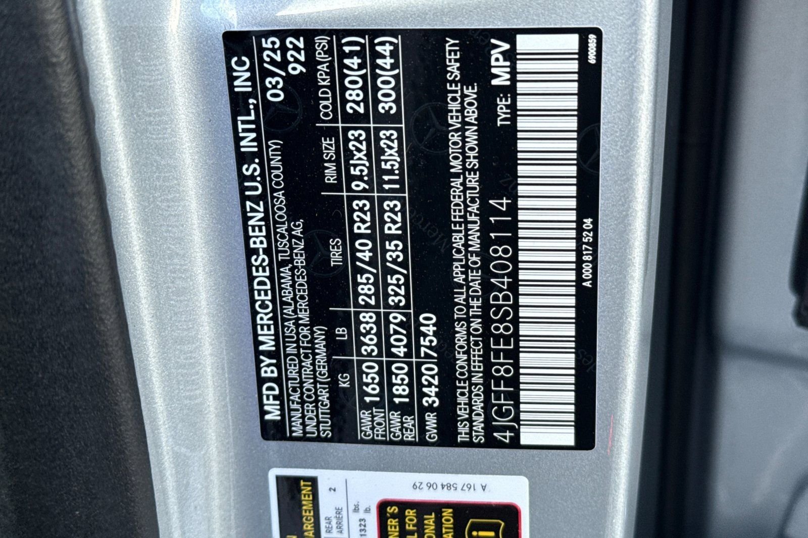 New 2025 Cirrus Silver Metallic Mercedes-Benz 580 image 29