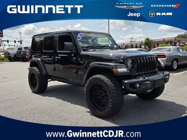 Used 2019 Black Jeep Unlimited Sahara image 1