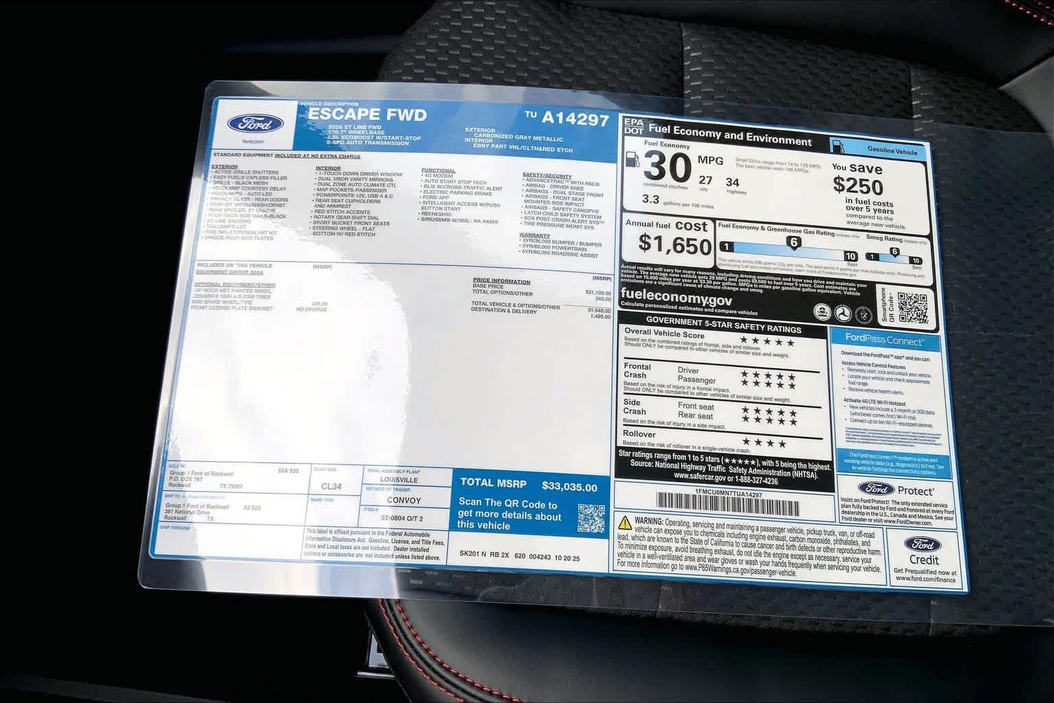 New 2026 Carbonized Gray Metallic Ford ST-Line image 19
