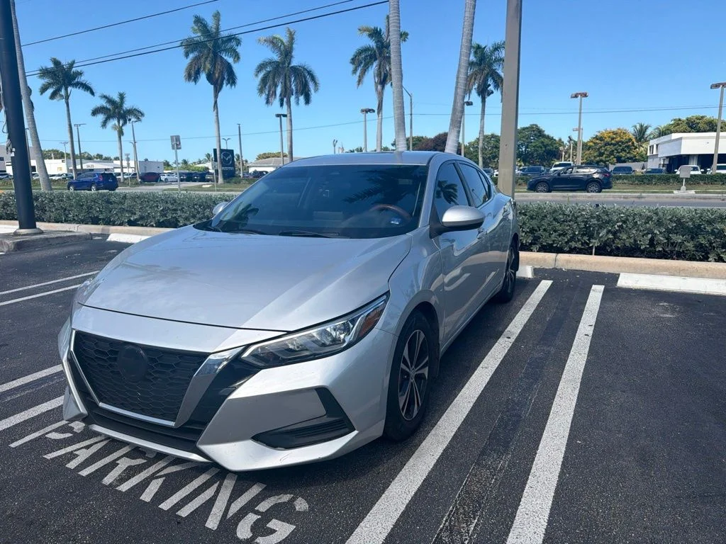 Certified Used 2021 Silver Nissan SV image 2