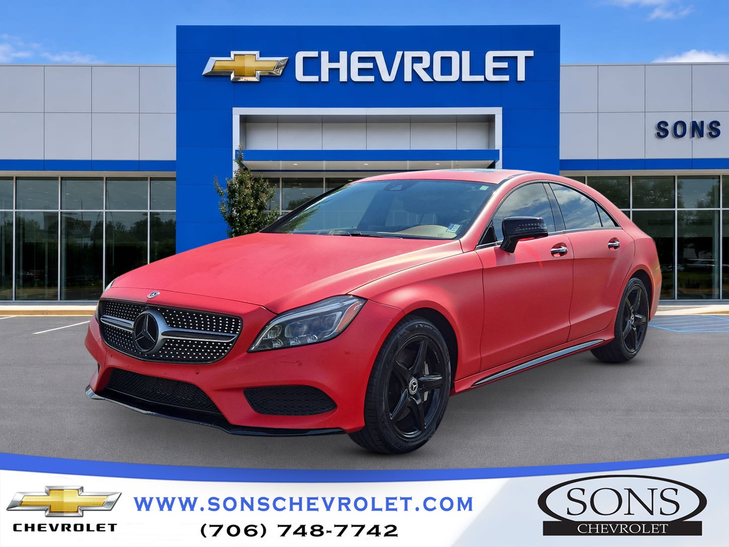 Used 2018 Red Mercedes-Benz 4MATIC® image 1