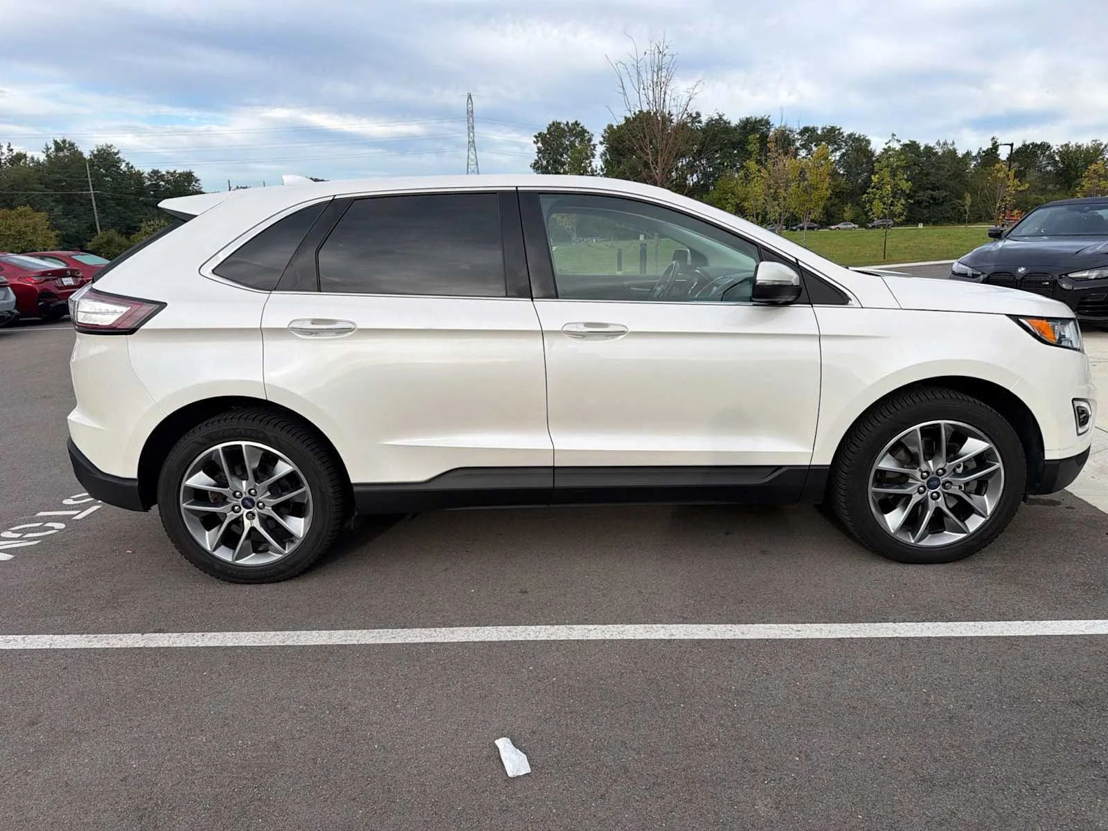 Used 2015 White Platinum Metallic Tri-Coat Ford Titanium image 10