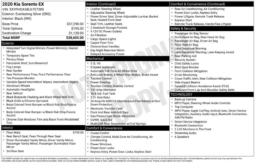 Used 2020 Silver Kia EX image 9