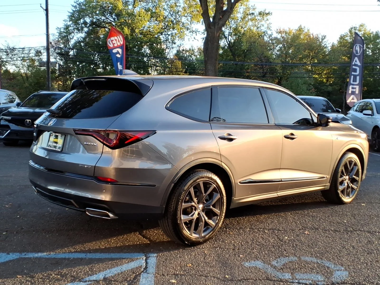 Used 2024 Liquid Carbon Metallic Acura SH-AWD A-SPEC image 4