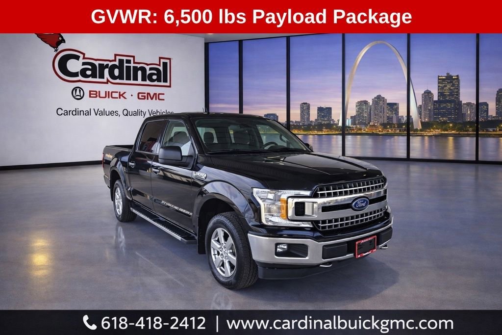 Black 2019 Ford F-150 XL SuperCrew 4WD Pickup Truck Four-Wheel Drive