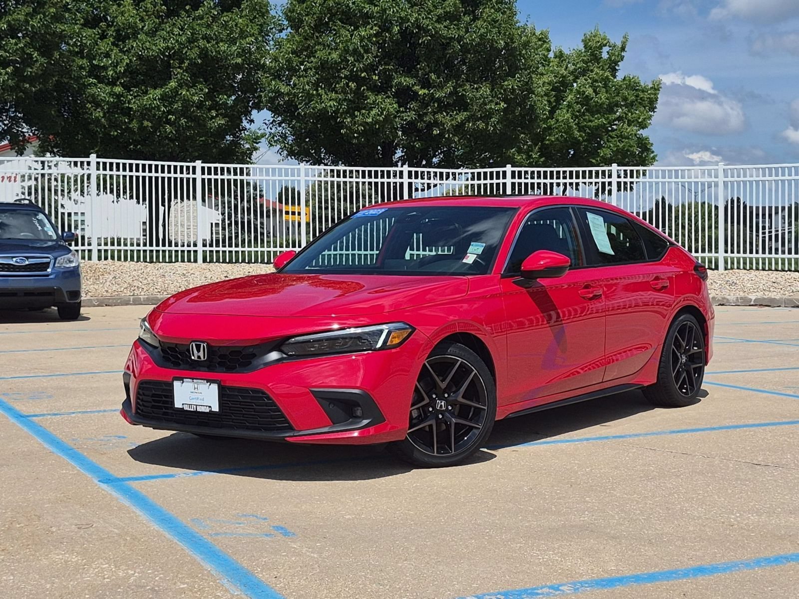 Certified Used 2023 Rallye Red Honda Sport Touring Hatchback image 2