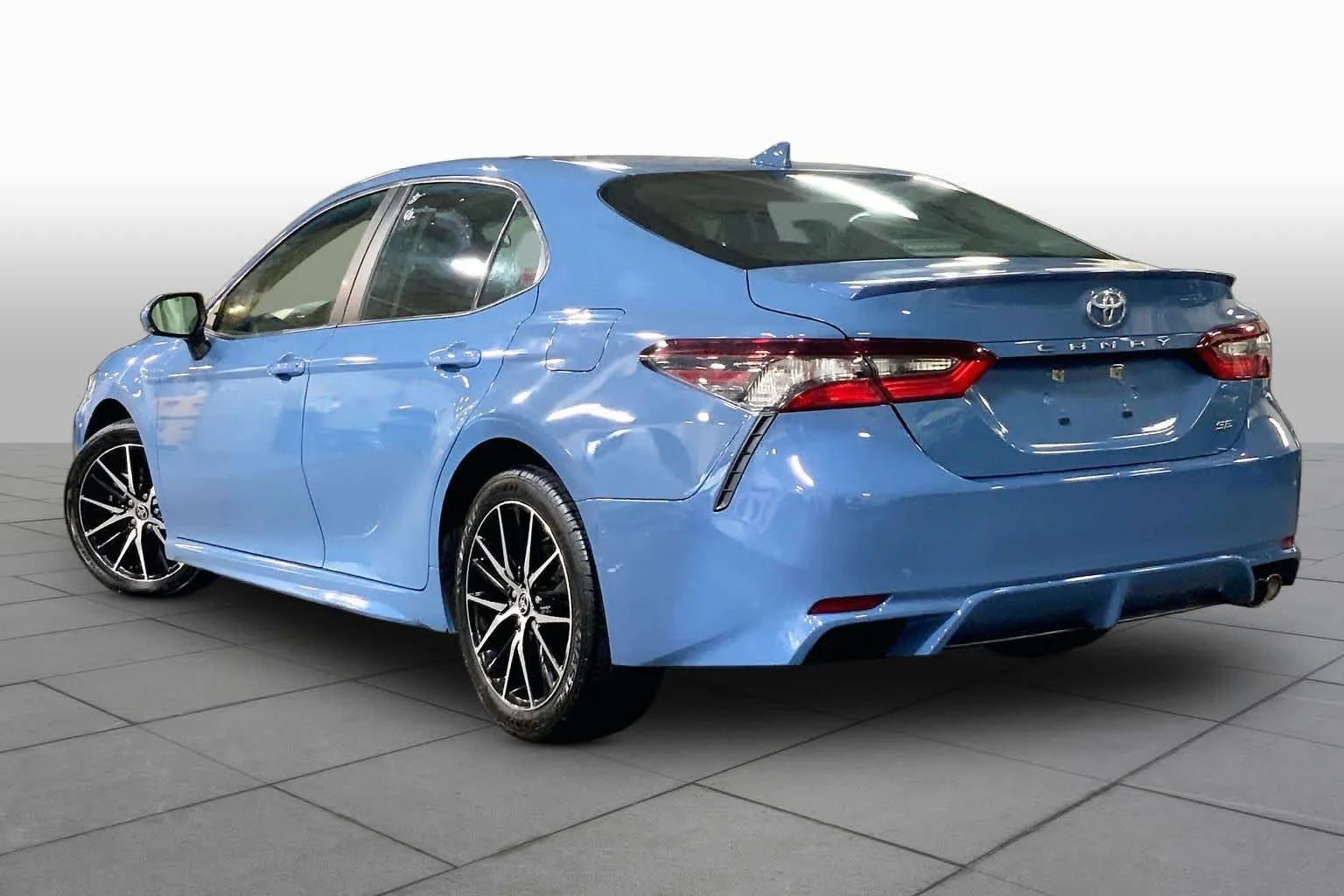 Used 2024 Cavalry Blue Toyota SE image 12