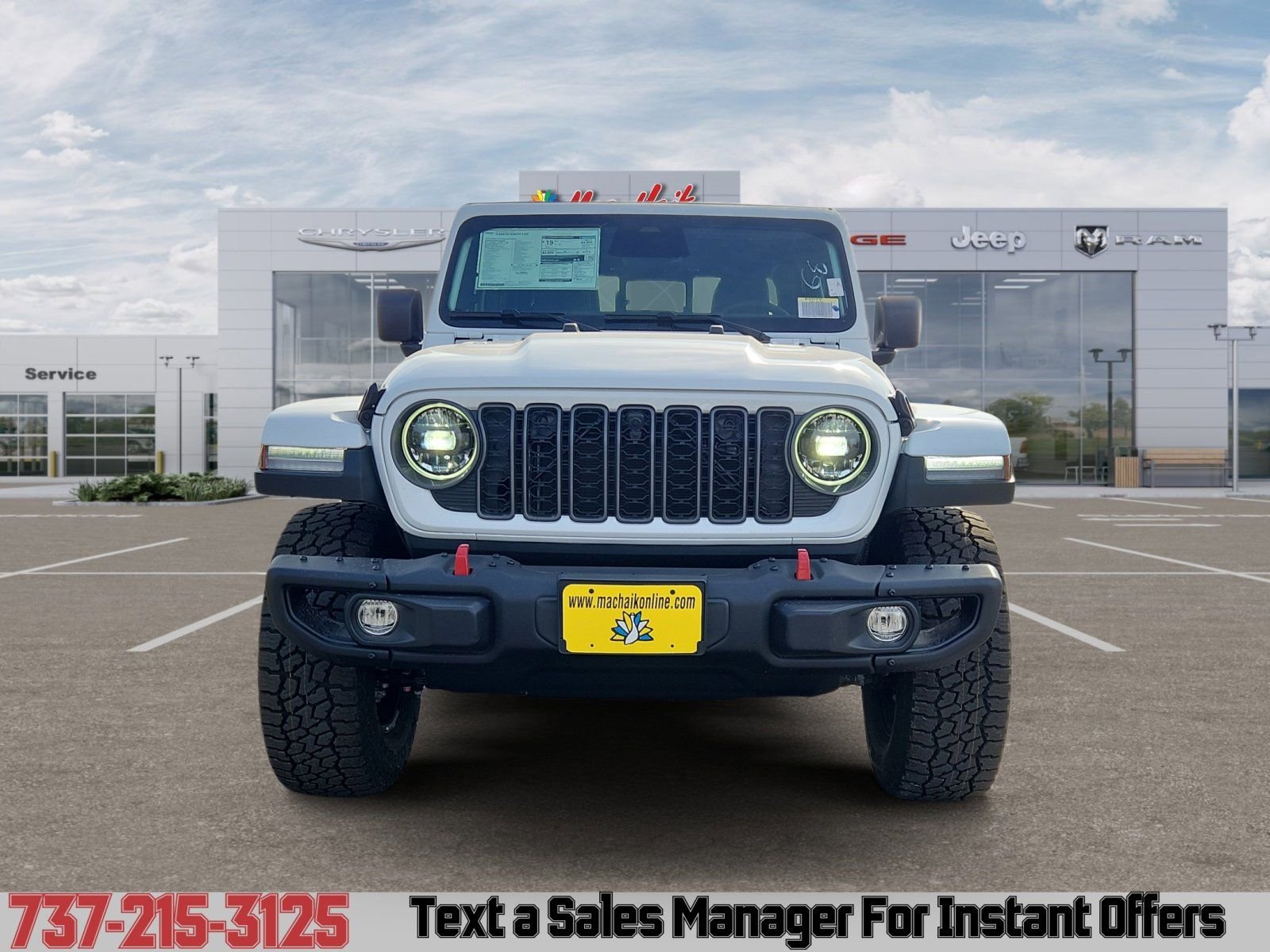 New 2026 Bright White Clear-Coat Exterior Paint Jeep Rubicon image 8