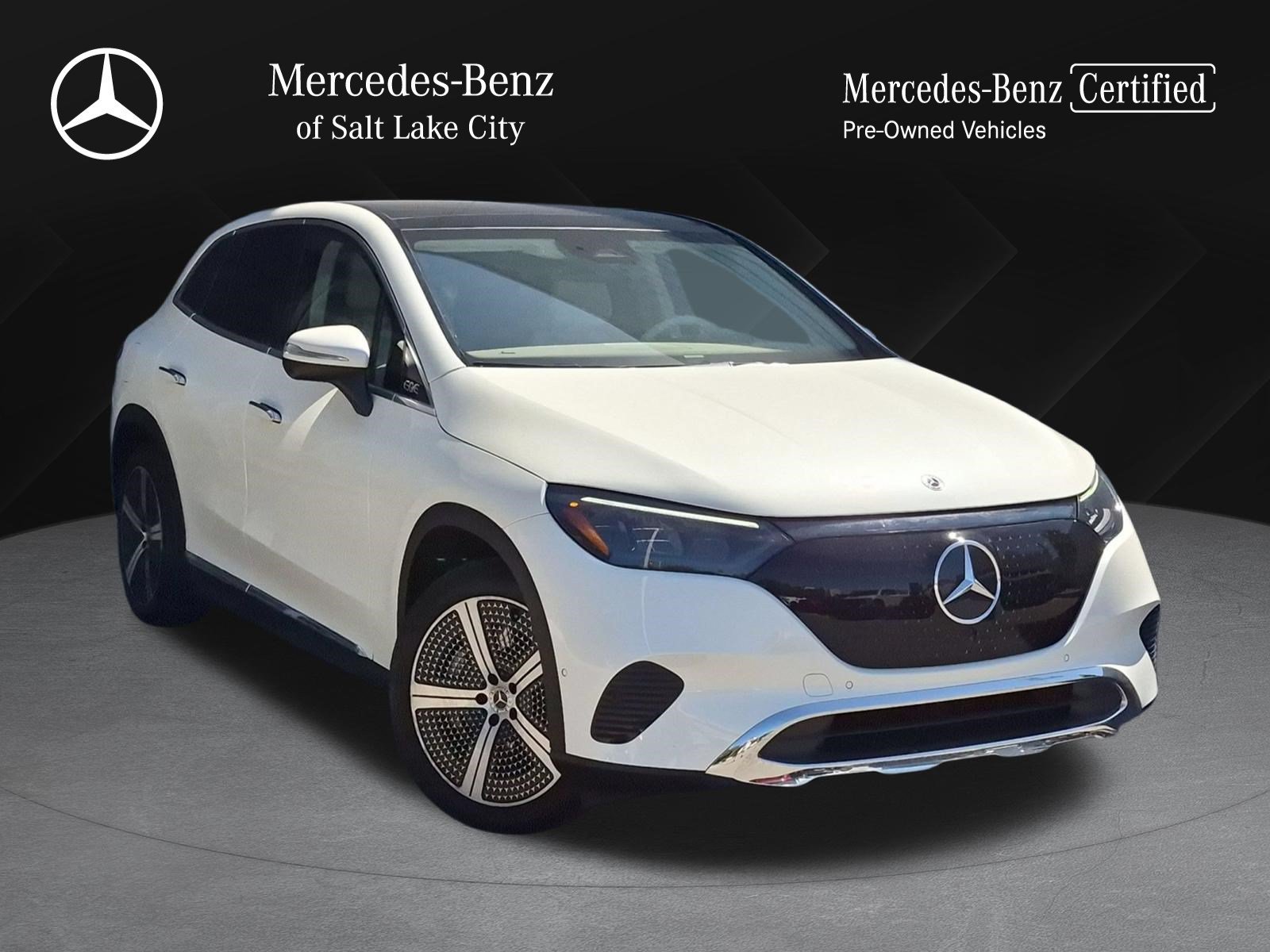 Certified Used 2023 MANUFAKTUR Diamond White Metallic Mercedes-Benz EQE 350 image 1