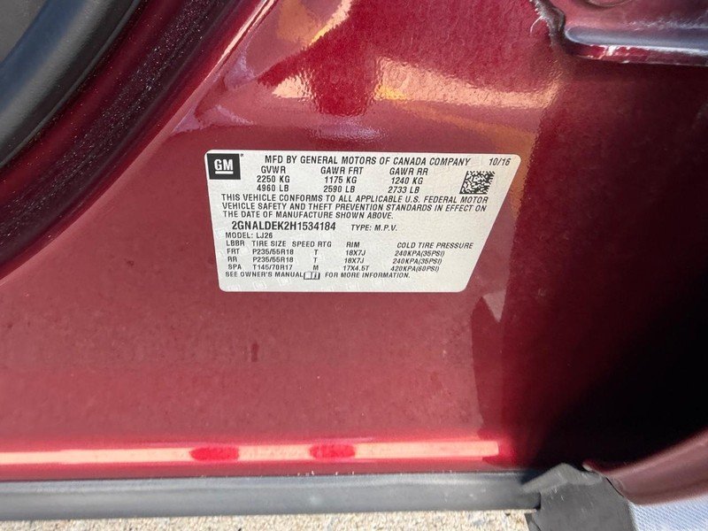 Used 2017 Siren Red Tintcoat Chevrolet Premier image 24