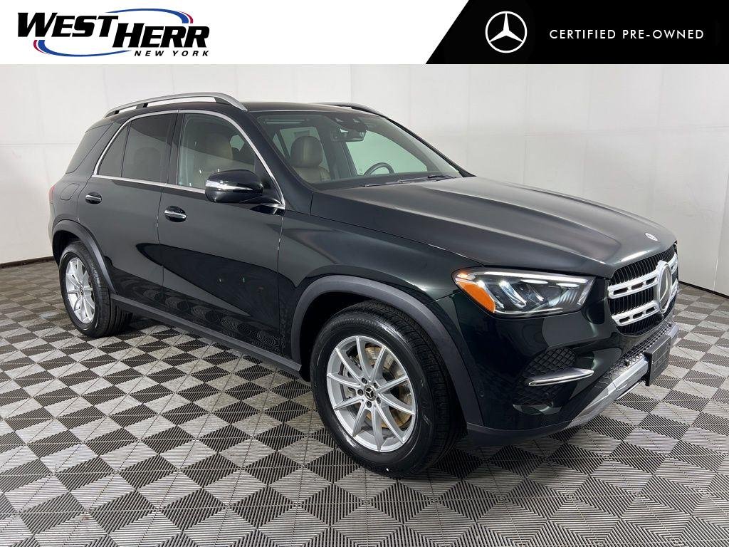 Certified Used 2025 Emerald Green Metallic Mercedes-Benz GLE 450e image 1
