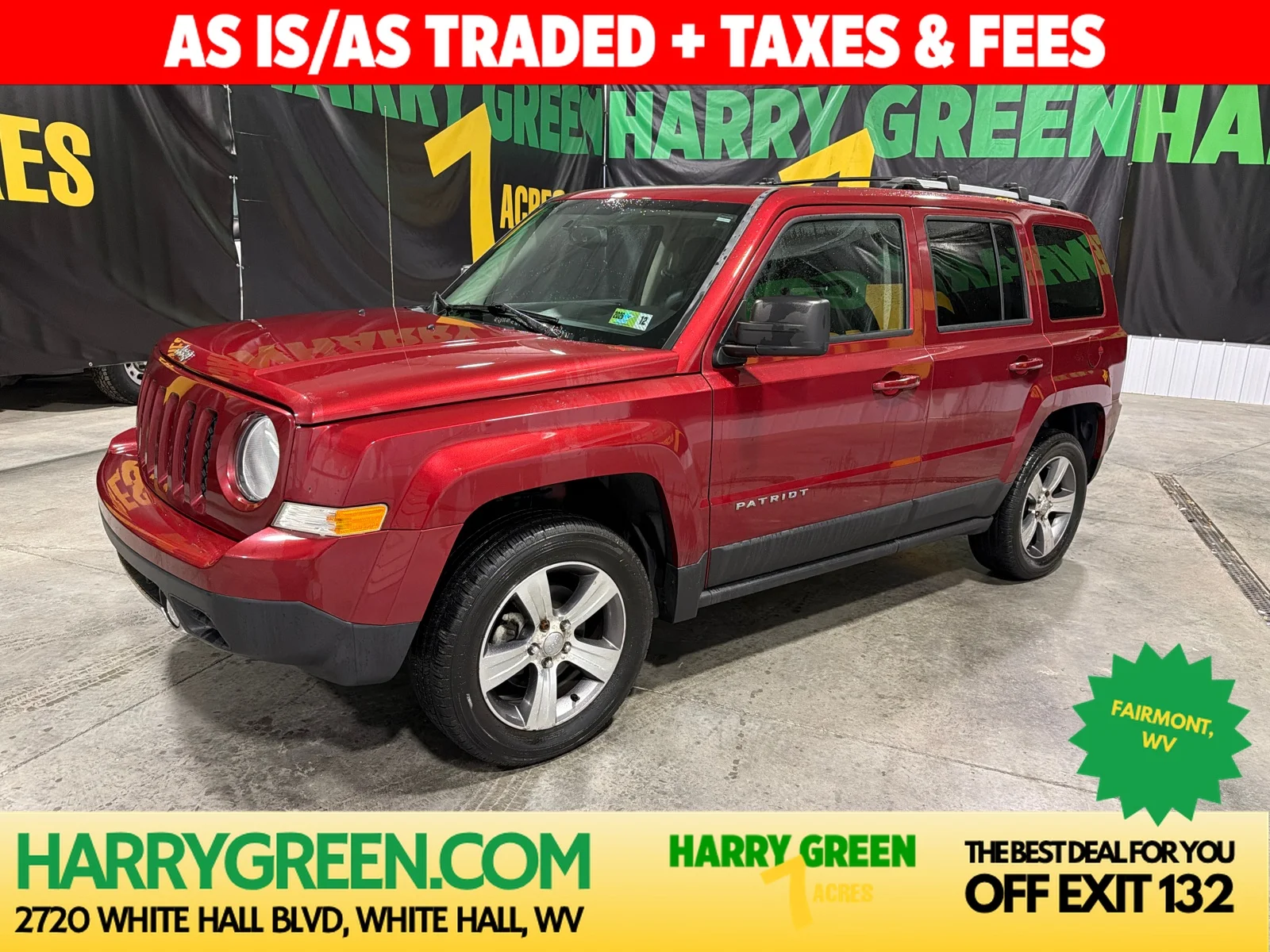 Used 2017 Deep Cherry Red Crystal Pearlcoat Jeep High Altitude image 1