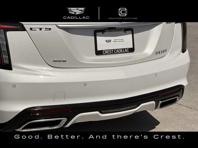 Used 2025 Crystal White Tricoat CADILLAC Sport image 8