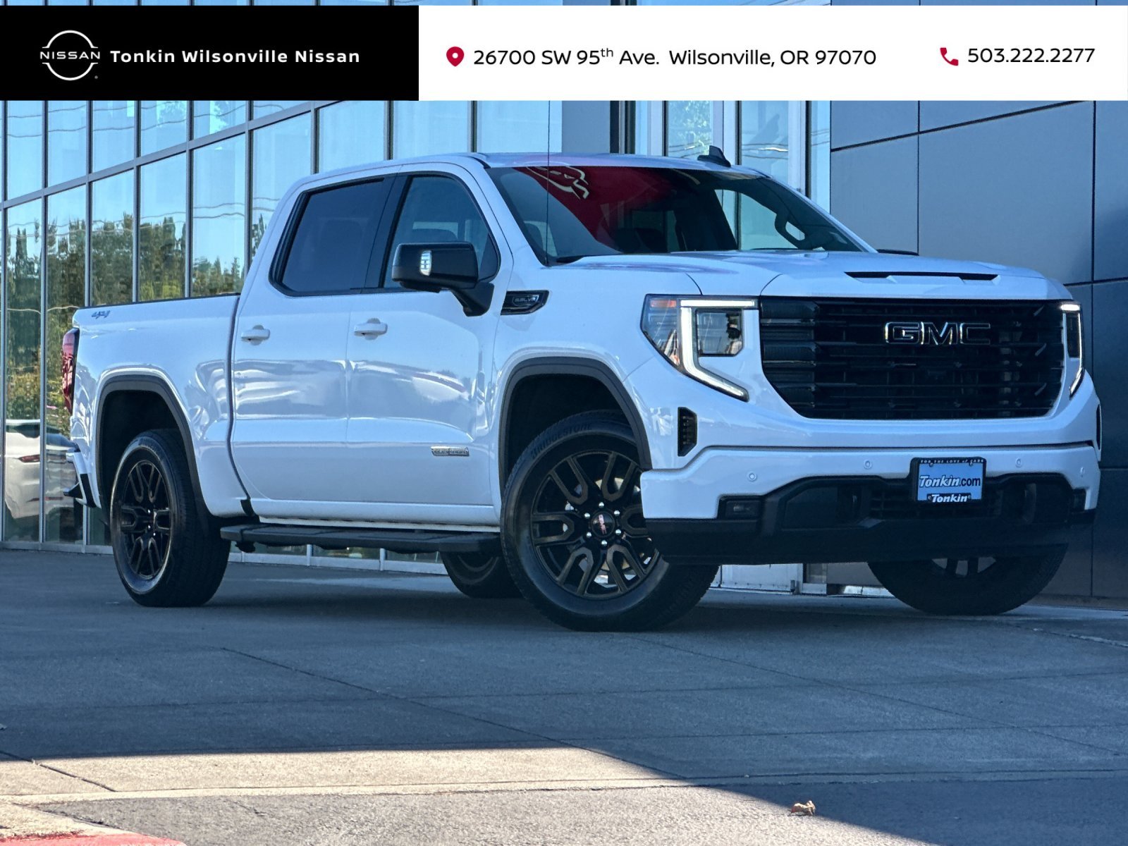 Used 2025 Summit White GMC Elevation image 1