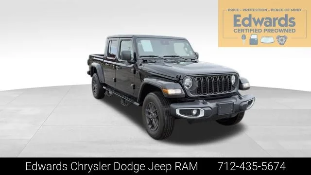 Certified Used 2024 Black Jeep Sport image 1
