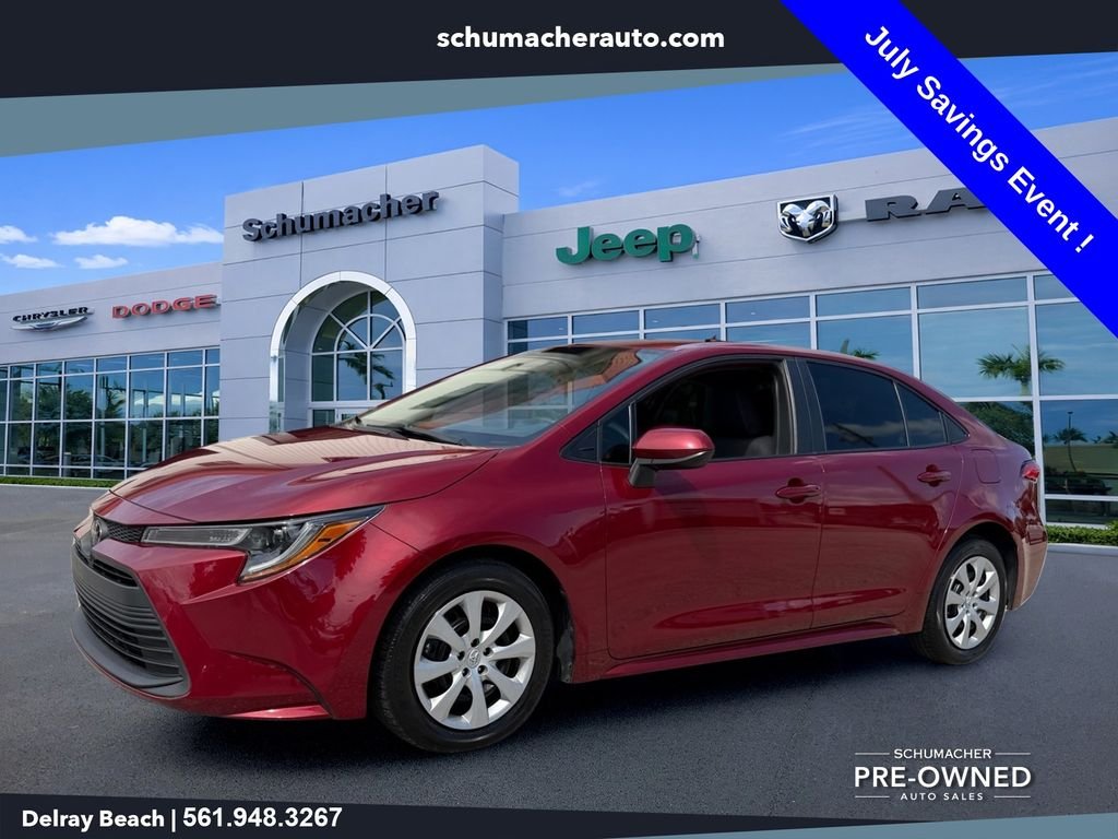 Used 2023 Red Toyota LE image 3