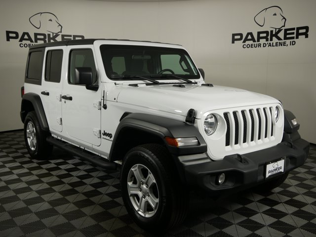Used 2023 Bright White Clearcoat Jeep Sport S w/ Convenience Pkg & Weather Pkg image 4