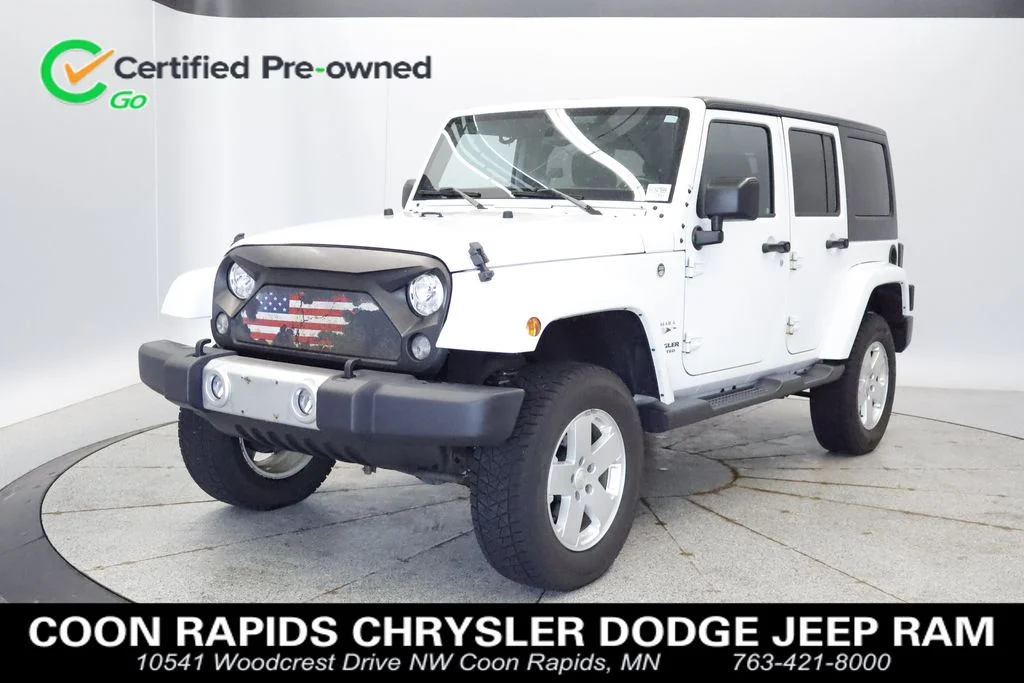 Certified Used 2017 White Jeep Unlimited Sahara image 1